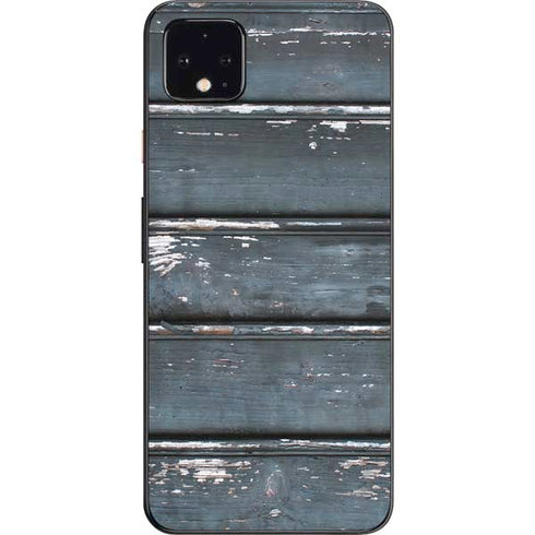 Chipped Blue Wood Google Pixel 4 XL Skin